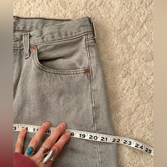 Vintage 90’s Levi’s 501 Button Fly USA Made Straight 32x32 🔥 Light Gray - Picture 12 of 15